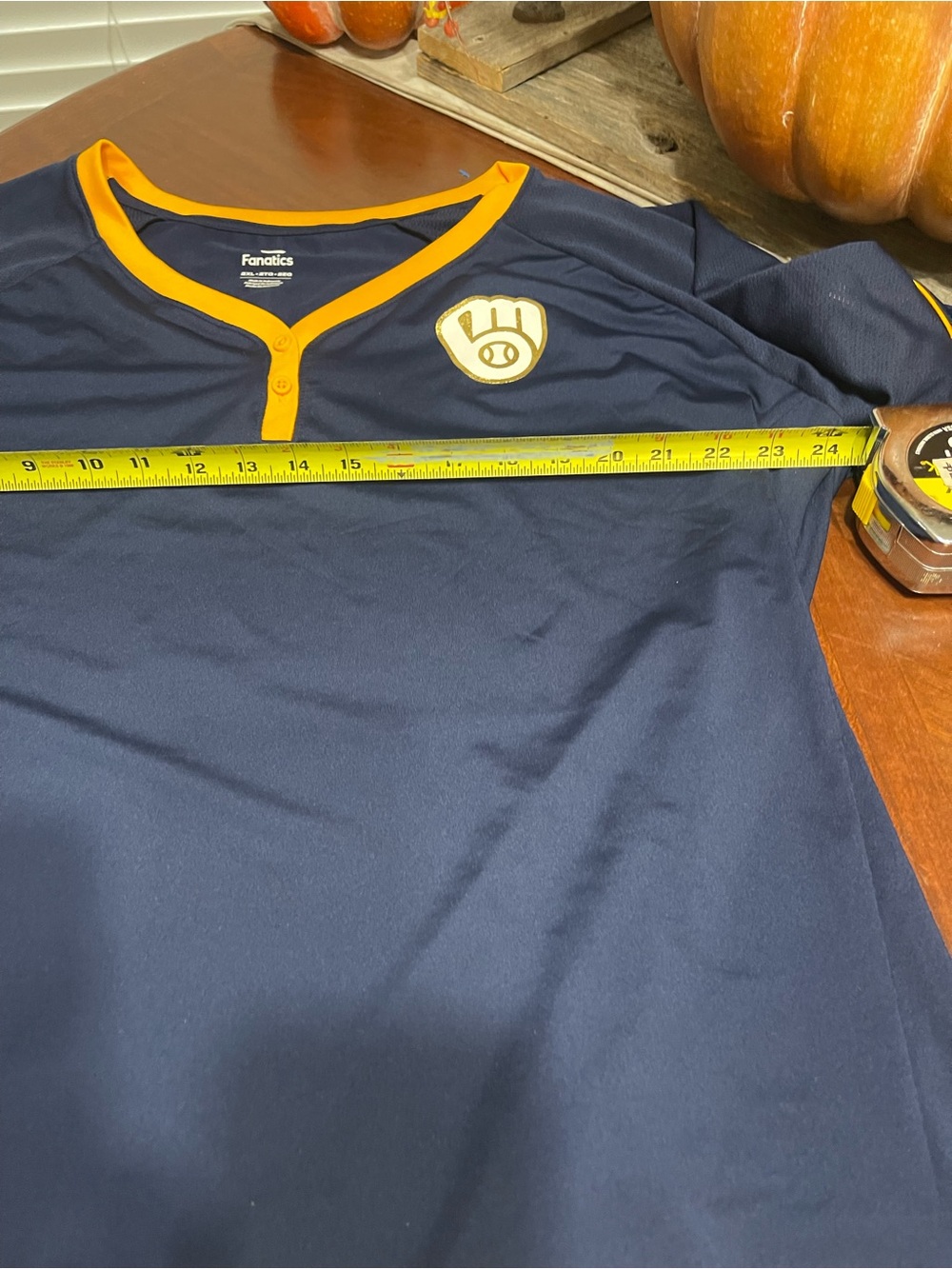 Milwaukee Brewers Fanatics Women's League Diva Star Raglan V-Neck shirt plus siz - Picture 7 of 11